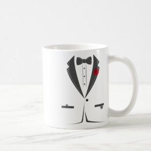 Suit And Tie Tuxedo Bowtie Costume Easy Halloween  Coffee Mug