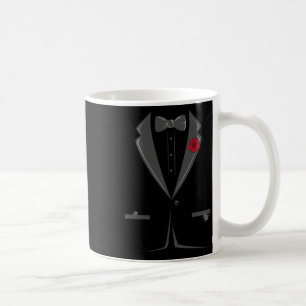 Suit And Tie Tuxedo Bowtie Costume Easy Halloween  Coffee Mug