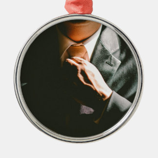 Suit businessman tie shadow effect metal tree decoration