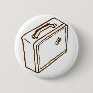 suit case 6 cm round badge