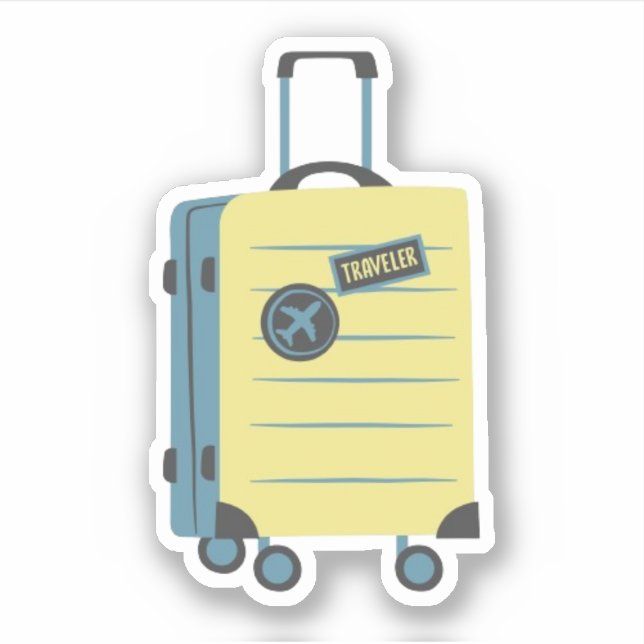 Suit Case Luggage Sticker (Front)