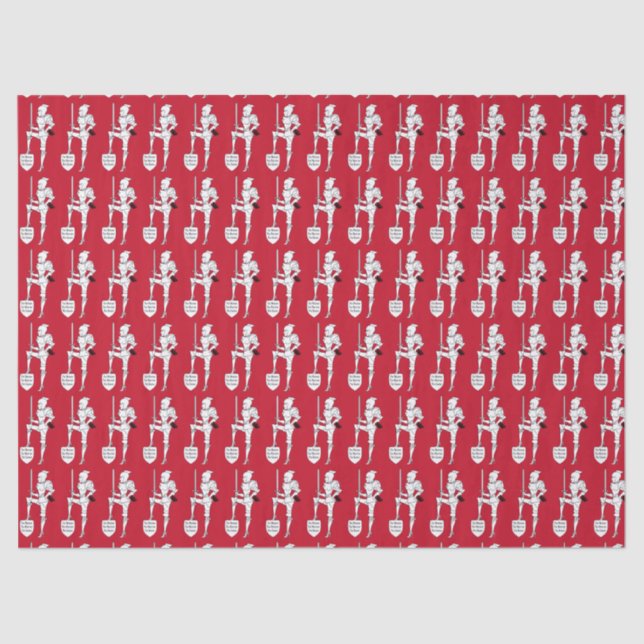 “Suit of Armour DIVA” TISSUE PAPER (Front)