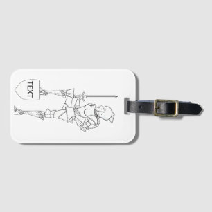 Suit of Armour Diva to Personalise Luggage Tag