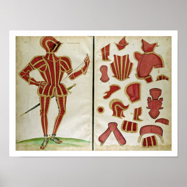Suit of Armour for the Earl of Leicester from `An Poster (Front)