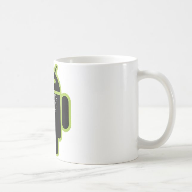 Suit up Android green Coffee Mug (Right)