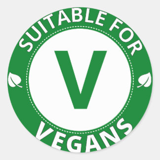 Suitable for Vegans Sticker