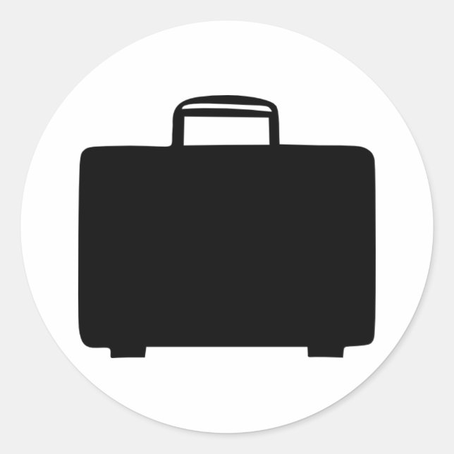 Suitcase Classic Round Sticker (Front)