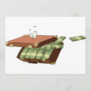 Suitcase Of Money Invitations