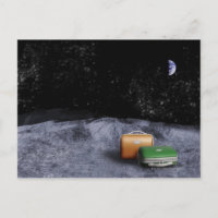 Suitcases on the Moon