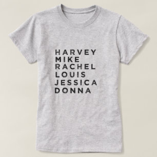 Suits Character Fan T-shirt