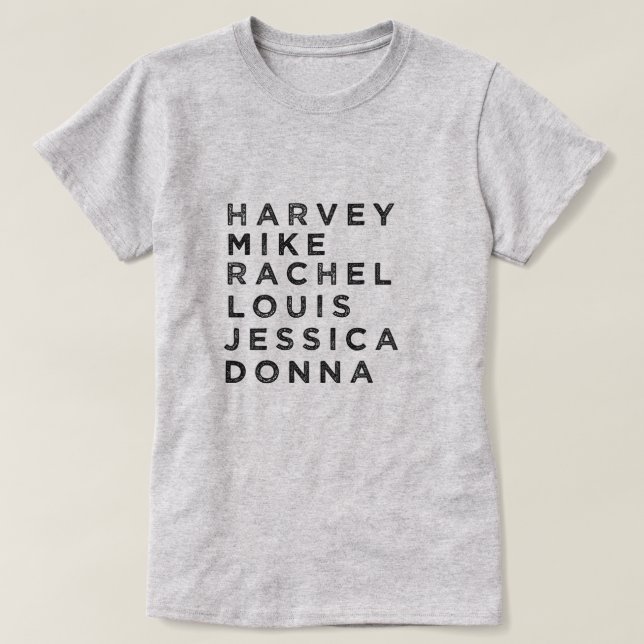 Suits Character Fan T-shirt (Design Front)