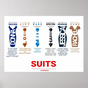SUITS DIALOGUE SUITS FAMILY POSTER