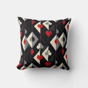 Suits of playing cards in poker.  cushion