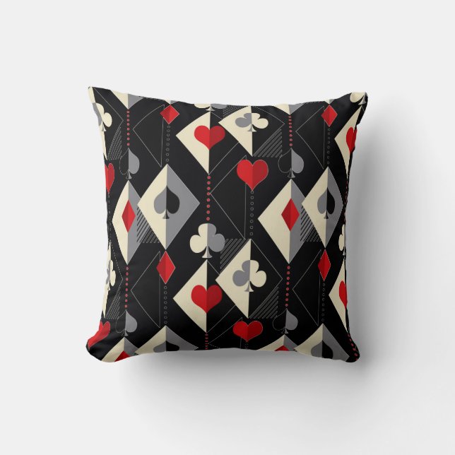 Suits of playing cards in poker.  cushion (Front)