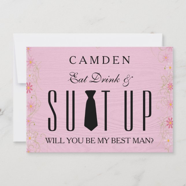 Suitup Will you be my Bestman Invitation (Front)
