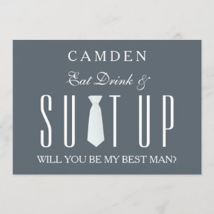 Suitup Will you be my Bestman Invitation