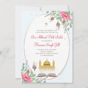 Sukhmani path invitation Akhand Path invite 