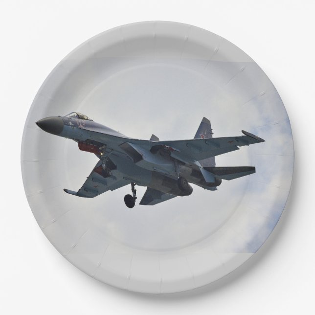 Sukhoi Su-35S Paper Plate (Front)