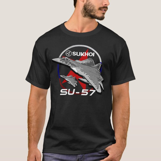 Sukhoi SU-57 Fighterjet T-Shirt (Front)