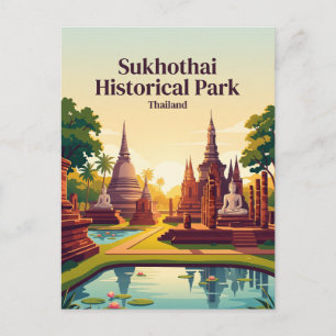 Sukhothai Historical Park Thailand Postcard