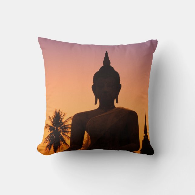 Sukhothai, Wat Mahathat At Sunset Cushion (Front)