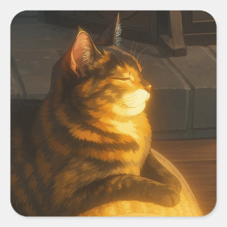 Suki Charges Zoomie Batteries Square Sticker