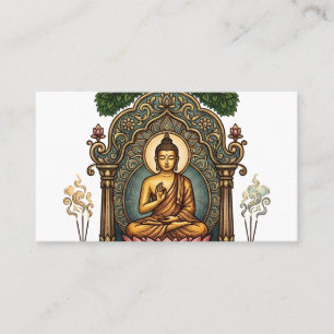 Sukiti Dhamma Business Card: Meditative Buddha Art Card