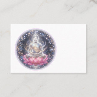 Sukiti Peaceful Meditation Lotus Art Business Card
