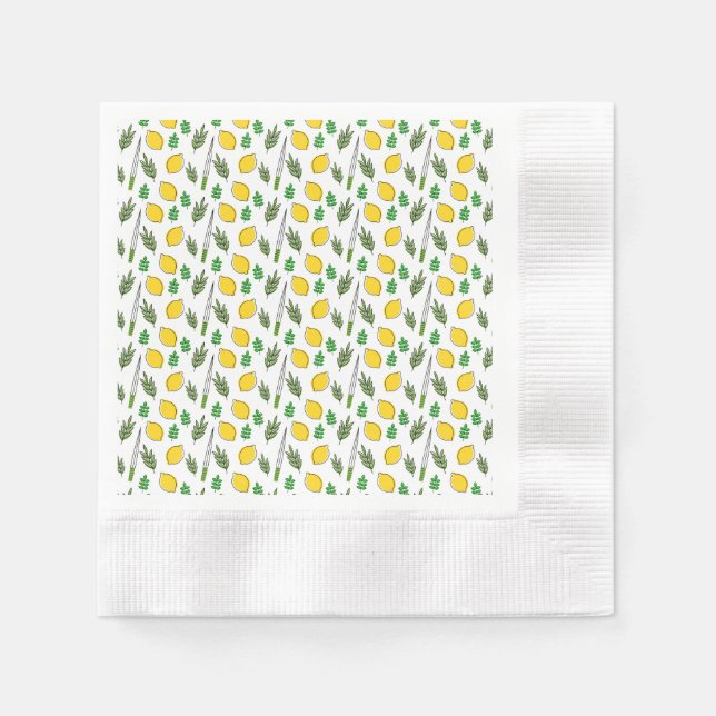 Sukkot Party Napkins - Customisable - Gatherings  (Front)