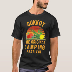 Sukkot The Original Camping Festival Sukkah Lulav T-Shirt