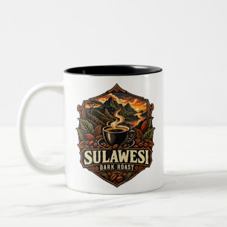 Sulawesi Dark Roast Vintage Indonesian Coffee Mug