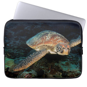 Sulawesi Green Sea Turtle Laptop Sleeve