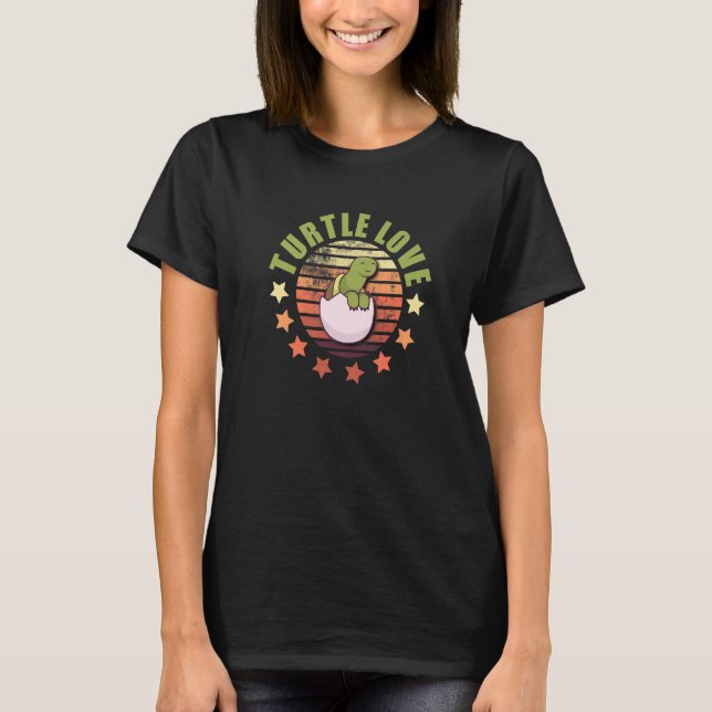 Sulcata Tortoise And Sea Animal Turtle T-Shirt (Front)