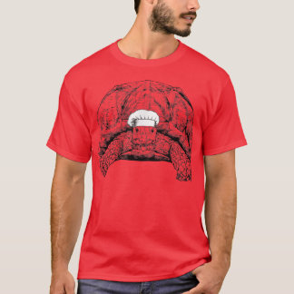 Sulcata Tortoise Animal Chef Funny Cooking Cook  T-Shirt