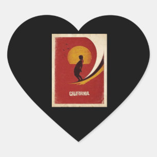 Sulfing Lover Dad Sulfing Spirit Legend California Heart Sticker