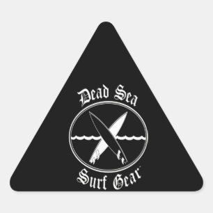 Sulfing Lover Dead Sea Surfing Gear Triangle Sticker