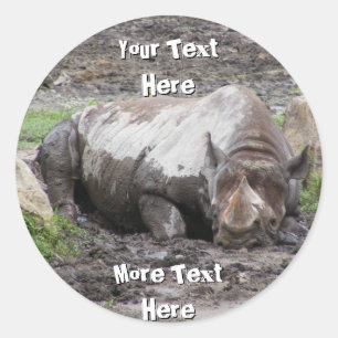Sulking Rhino Stickers