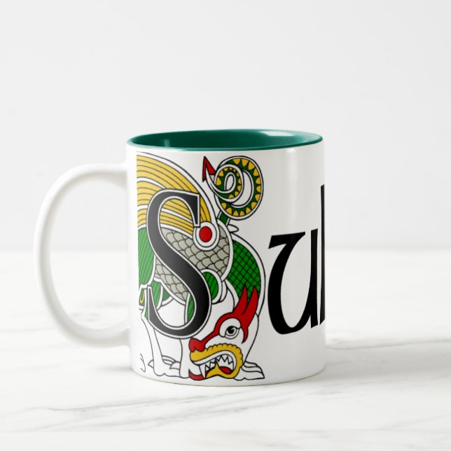 Sullivan Celtic Dragon Mug (Left)