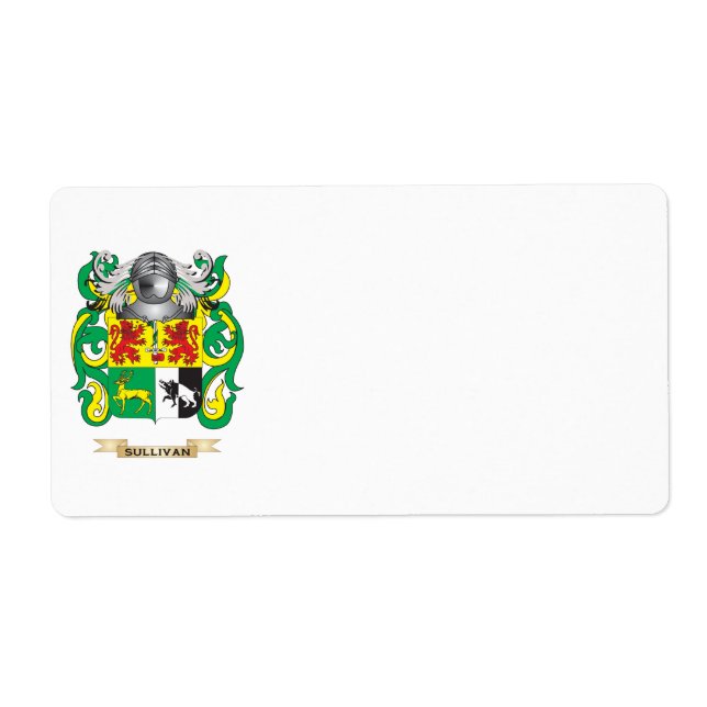 Sullivan Coat of Arms (Family Crest) (Front)