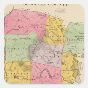 Sullivan County 2 Square Sticker