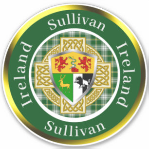 Sullivan Irish Shield/Celtic Cross Personalized