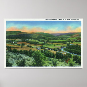 Sullivan Mountain View of the City Poster