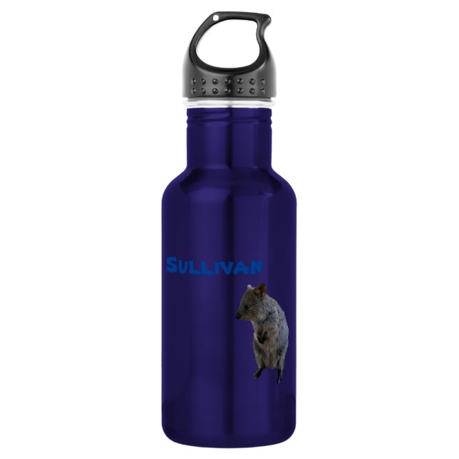Sullivan Name With Aussie Quokka, Water Bottle (Front)