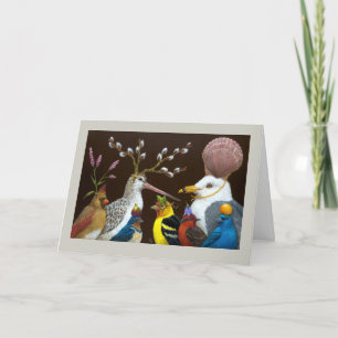 Sully at the party greeting card