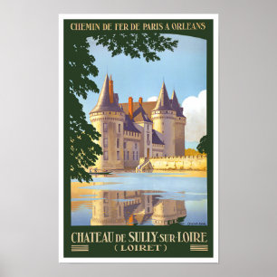 Sully France vintage travel Poster