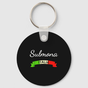 Sulmona Italy Flag Italia Souvenir Gift Matching I Key Ring