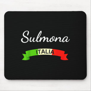 Sulmona Italy Flag Italia Souvenir Gift Matching I Mouse Pad