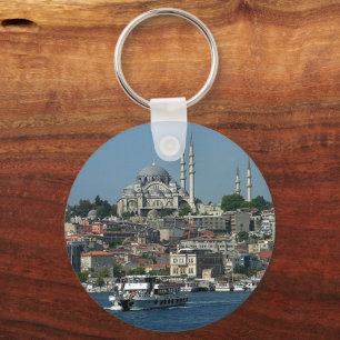  Sultan Ahmed & Istanbul panorama, Turkey Key Ring