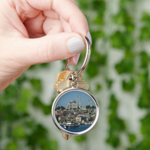 Sultan Ahmed & Istanbul panorama, Turkey Keychain