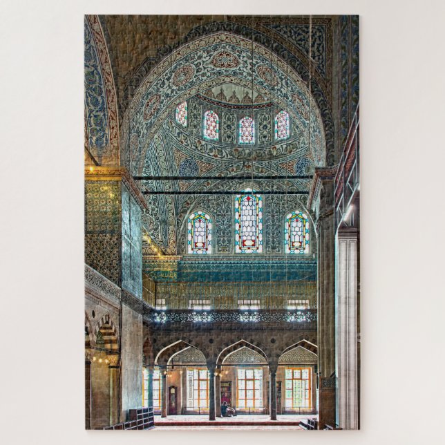 Sultan Ahmed Mosque. Interior design. Jigsaw Puzzle (Vertical)